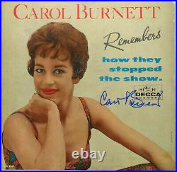Signed Carol Burnett Autographed Lp Album Cover Certified Jsa # Gg17763