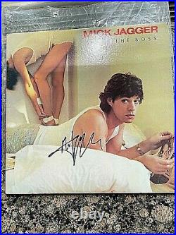 Signed Cover Mick Jagger's 1st Solo Album She's the Boss LP, CBS Inc, 1985 EX