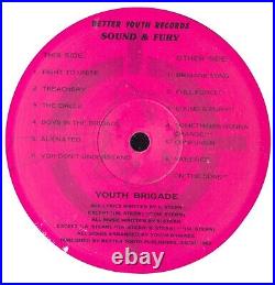 Sound & Fury (1st 1982 Press) Original Rare press punk Better Youth Organization