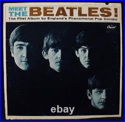 THE BEATLES-Meet The Beatles-VG++ to Near Mint Vinyl Album-CAPITOL #T 2047