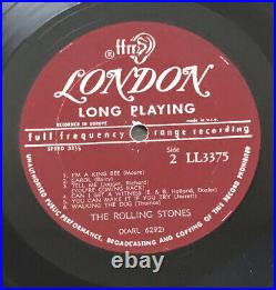THE ROLLING STONES 1964 1st pressing ffrr LL-3375. NO ALBUM COVER JUST TESTED