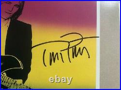 TOM PETTY Signed FULL MOON FEVER LP Laser Disc ALBUM COVER with Beckett BAS COA