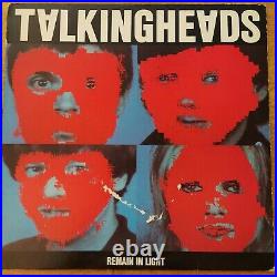 Talking Heads David Byrne original signed Album cover Remain In Light