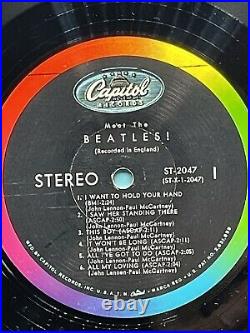 The Beatles? - Meet The Beatles! ST 2047 RIAA #3 on cover