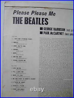 The Beatles Please Please Me First Press VG vinyl LP Album record UK PMC 1202