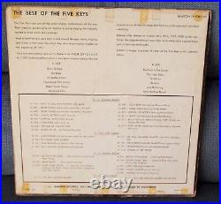 The Best Of The Five Keys LP 1956 album Aladdin Records #LP-806 mono Soul