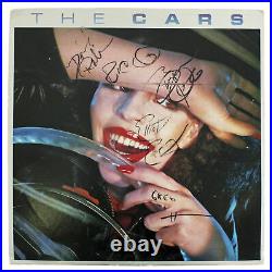 The Cars (5) Ocasek, Easton, Hawkes +2 Signed Album Cover With Vinyl BAS #AB14178