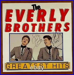 The Everly Brothers Greatest Hits SIGNED Album Cover