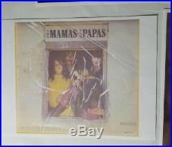 The Mamas and the Papas John Mama Michelle Dennis Signed Album Cover Framed COA
