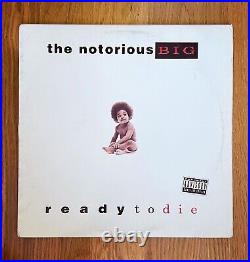 The Notorious BIG. Ready to Die OG pressing! Rare Hip Hop VG/VG+