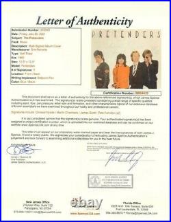 The Pretenders Band Autographed Record Album Cover Hynde Chambers Scott JSA LOA