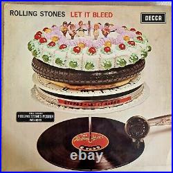 The Rolling Stones Let It Bleed 1969 1st UK Press Stereo P2P6 Nr Ex + Poster