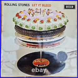 The Rolling Stones Let It Bleed 1969 1st UK Press Stereo P4P4 Ex + Poster