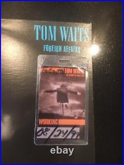 Tom Waits Signed Foreign Affairs Album Cover BAS Authenticated Coa And Crewpass