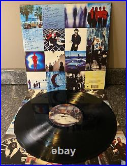 U2 Achtung Baby ISLAND RECORDS 1991 UK 1ST PRESS LP IN ADAM SLEEVE U28 VG+/EX