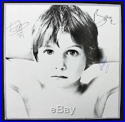 U2 (Bono, The Edge & Larry Mullen) Signed Album Cover With Vinyl PSA/DNA #AA01983