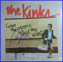 VERY EARLY! The Kinks Group Signed Album Cover PAAS COA