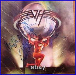 Van Halen 4x signed LP Album Cover 5150 PSA/DNA Eddie Sammy Hagar Michael Anthon