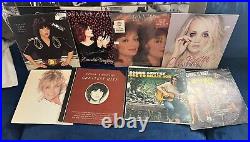 Vintage Autographed Signed Lot Vinyl Record Albums Women Country Ronstadt