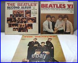 Vintage The Beatles Lot 8 Lp Records Sgt. Pepper 1st VI 2nd Album Meet Hard Days