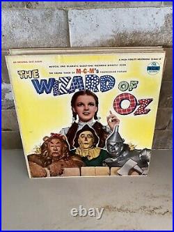 Vintage The Wizard of Oz Soundtrack Vinyl MGM Records E3464 ST 1950's