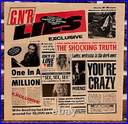 Vtg 1988 GUNS N ROSES Album LIES Lp UNCENSORED Banned 1ST PRESS Vinyl OG NR MINT