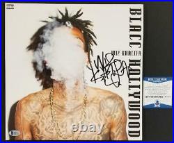 Wiz Khalifa signed Blacc Hollywood record Album Cover Autograph (C) BAS COA